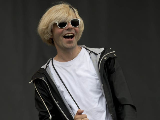 Tim Burgess, the lead singer of British rock group The Charlatans
