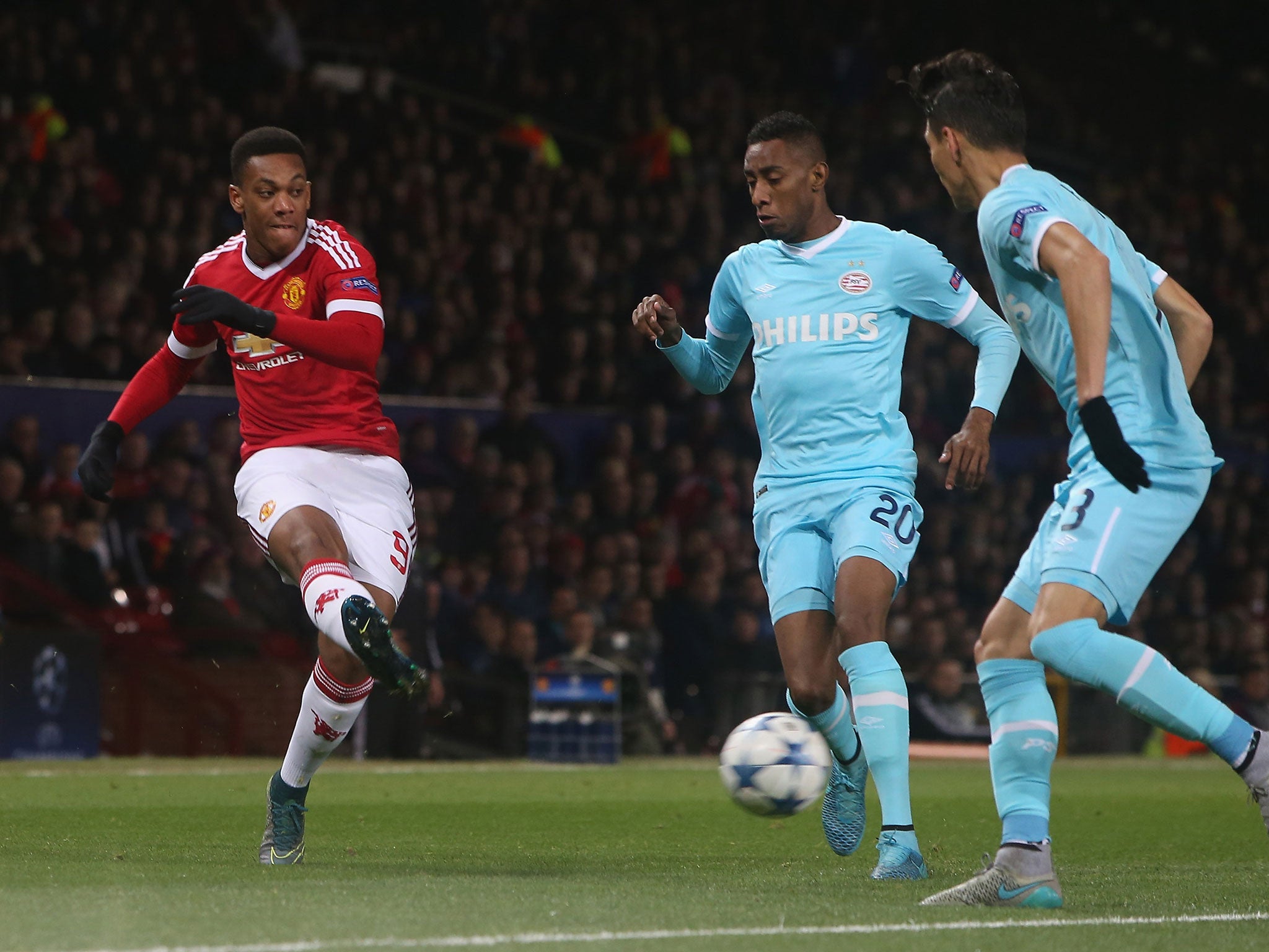 Anthony Martial was criticised for his performance in Manchester United's draw with PSV