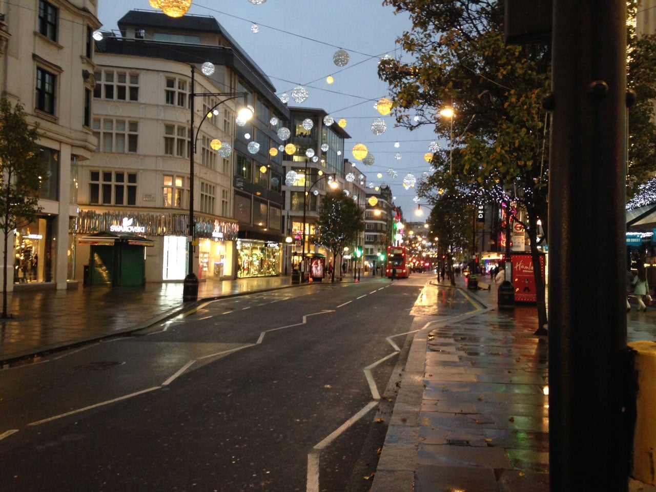 Oxford Circus on Black Friday morning