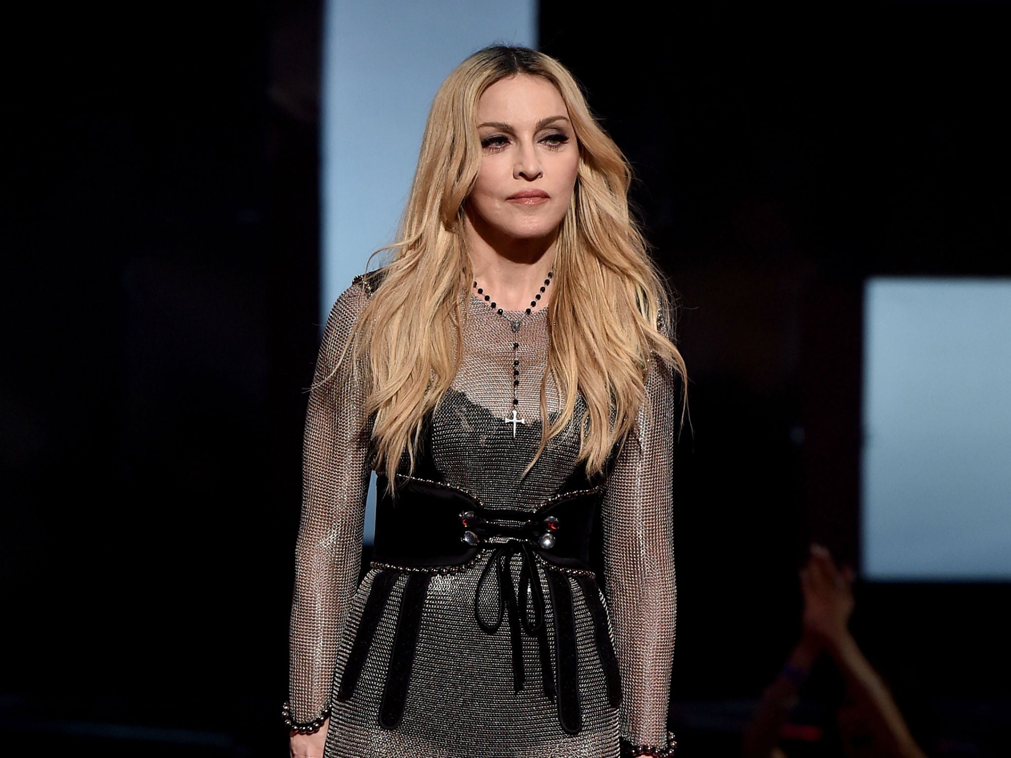 Madonna exposes fan's breast on stage in Brisbane