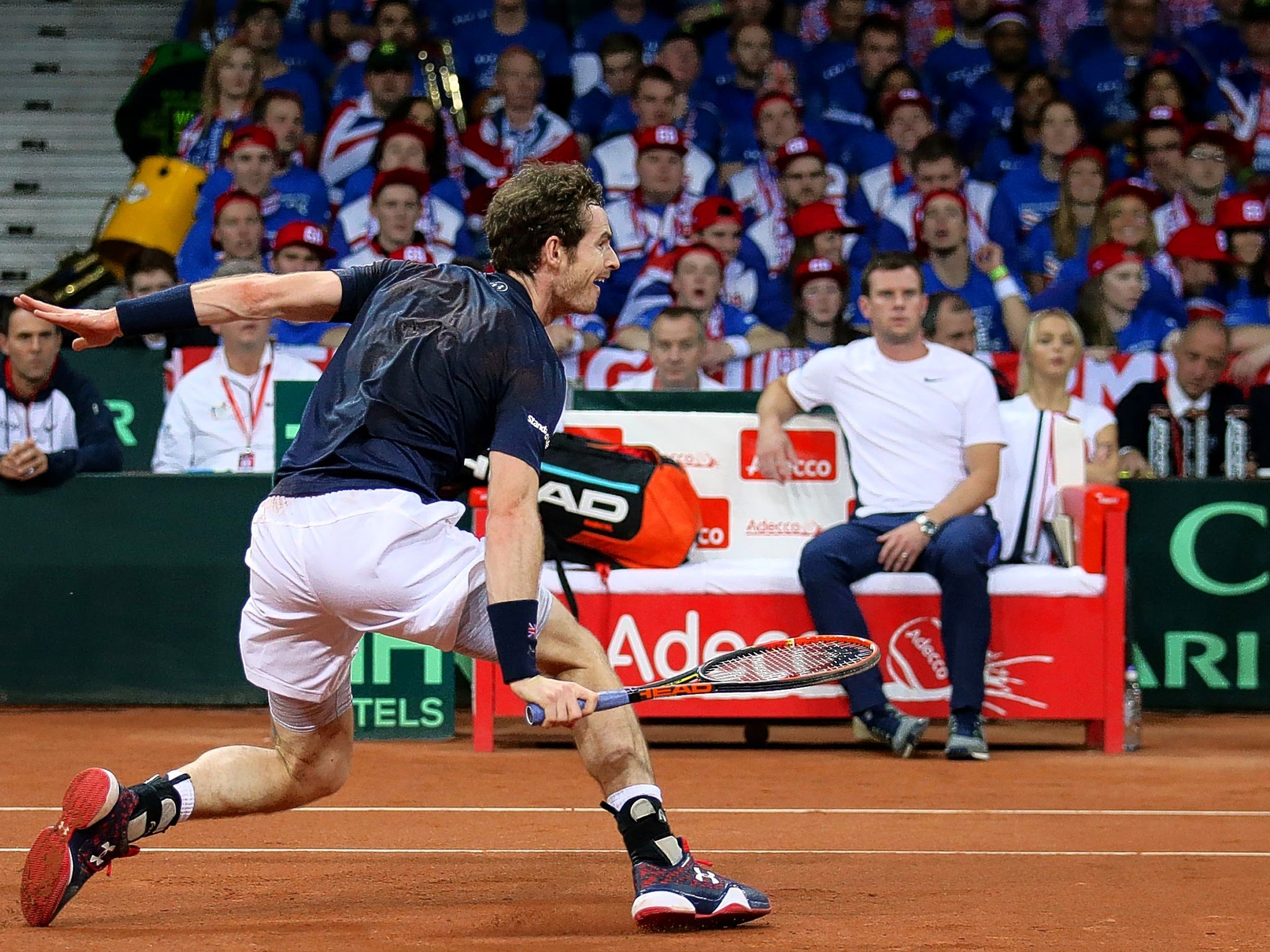 Andy Murray was broken in the third set but broke back twice to seal victory