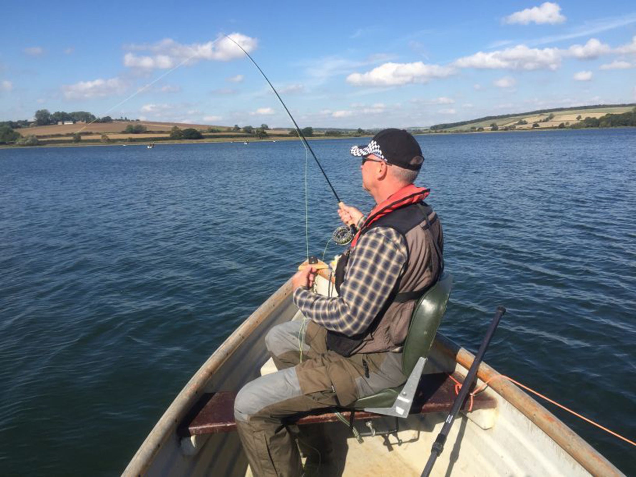 Former policeman and Angling Trust investigator Kevin Pearson casts a line