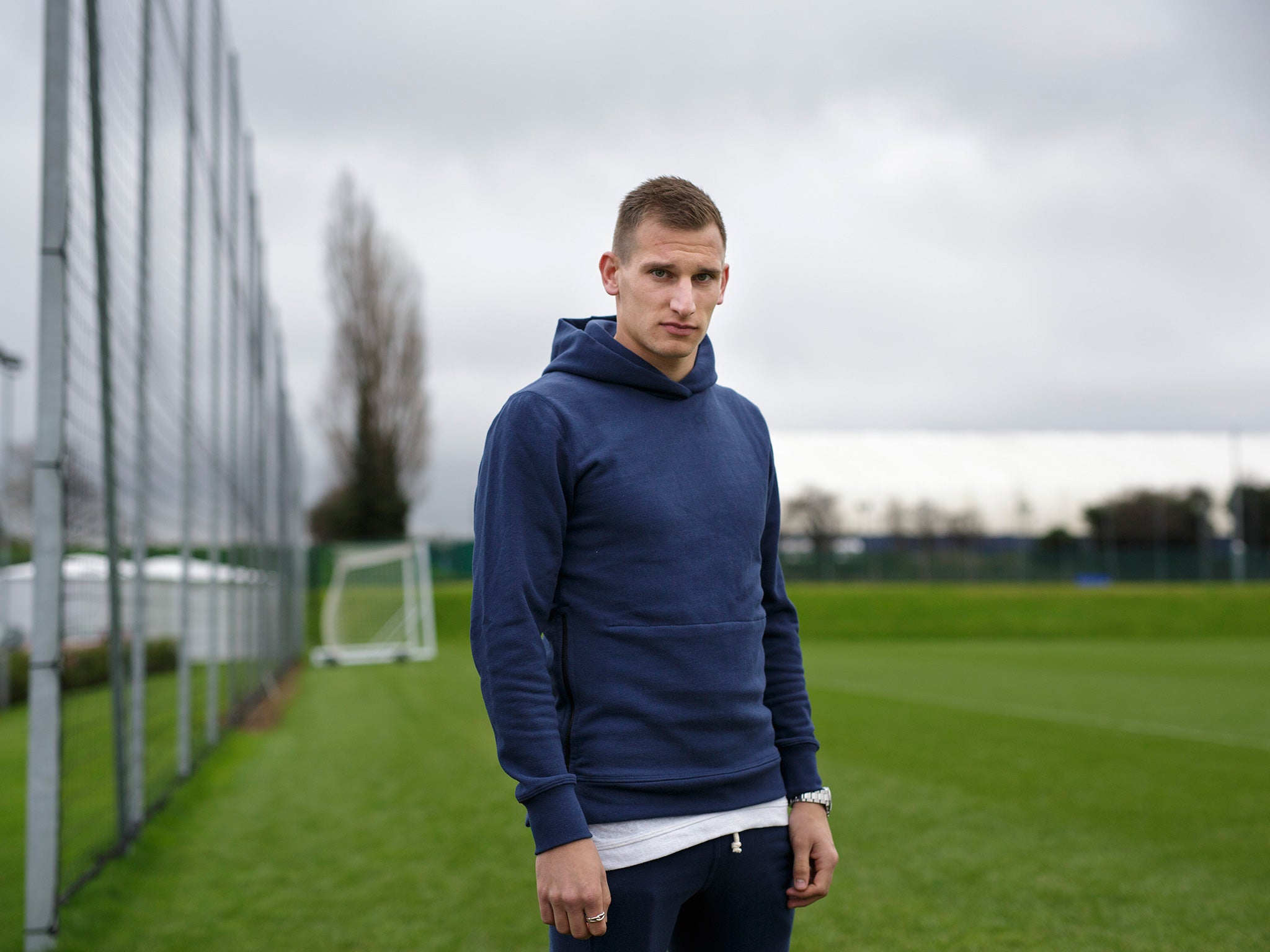 Marc Albrighton at Leicester City’s training ground