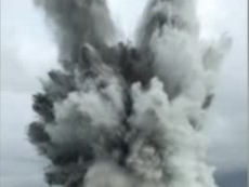 WW2 German mine blown up by Royal Navy in the Solent