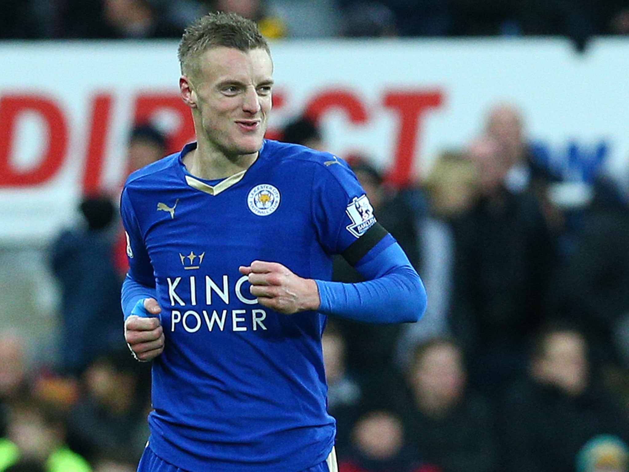 Leicester striker Jamie Vardy is wanted by Chelsea and Manchester United