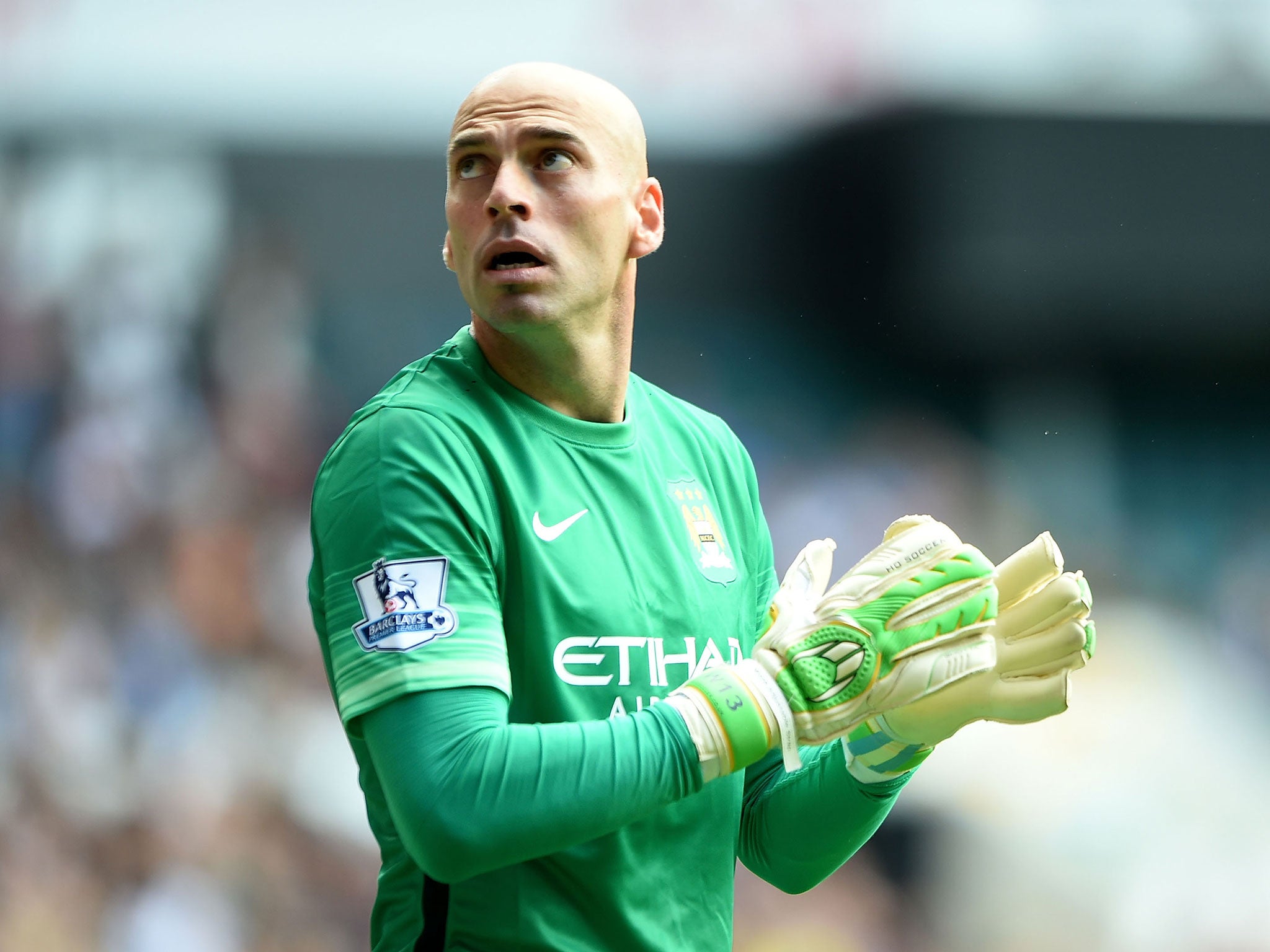 Willy Caballero starts for Manchester City for the first time since September