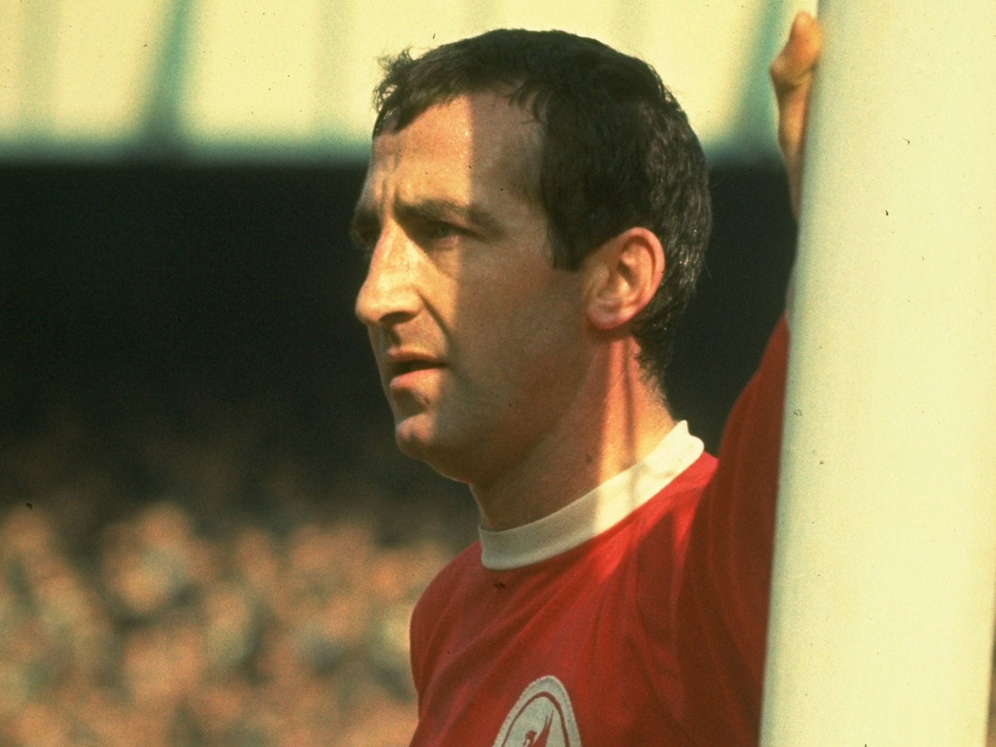 Former Liverpool defender Gerry Byrne has died aged 77
