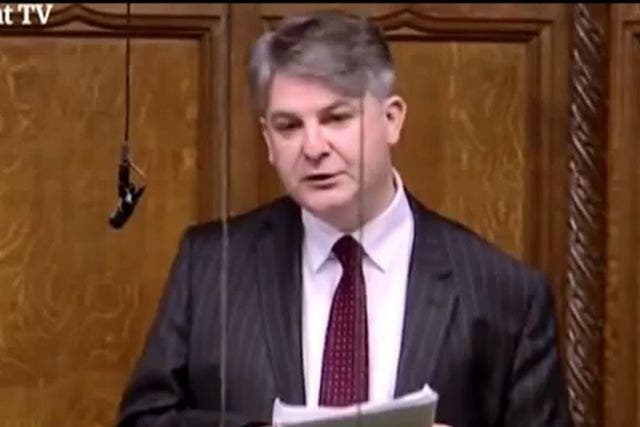 Conservative MP Philip Davies deploys filibustering tactic to block a proposed law to introduce free hospital parking for carers