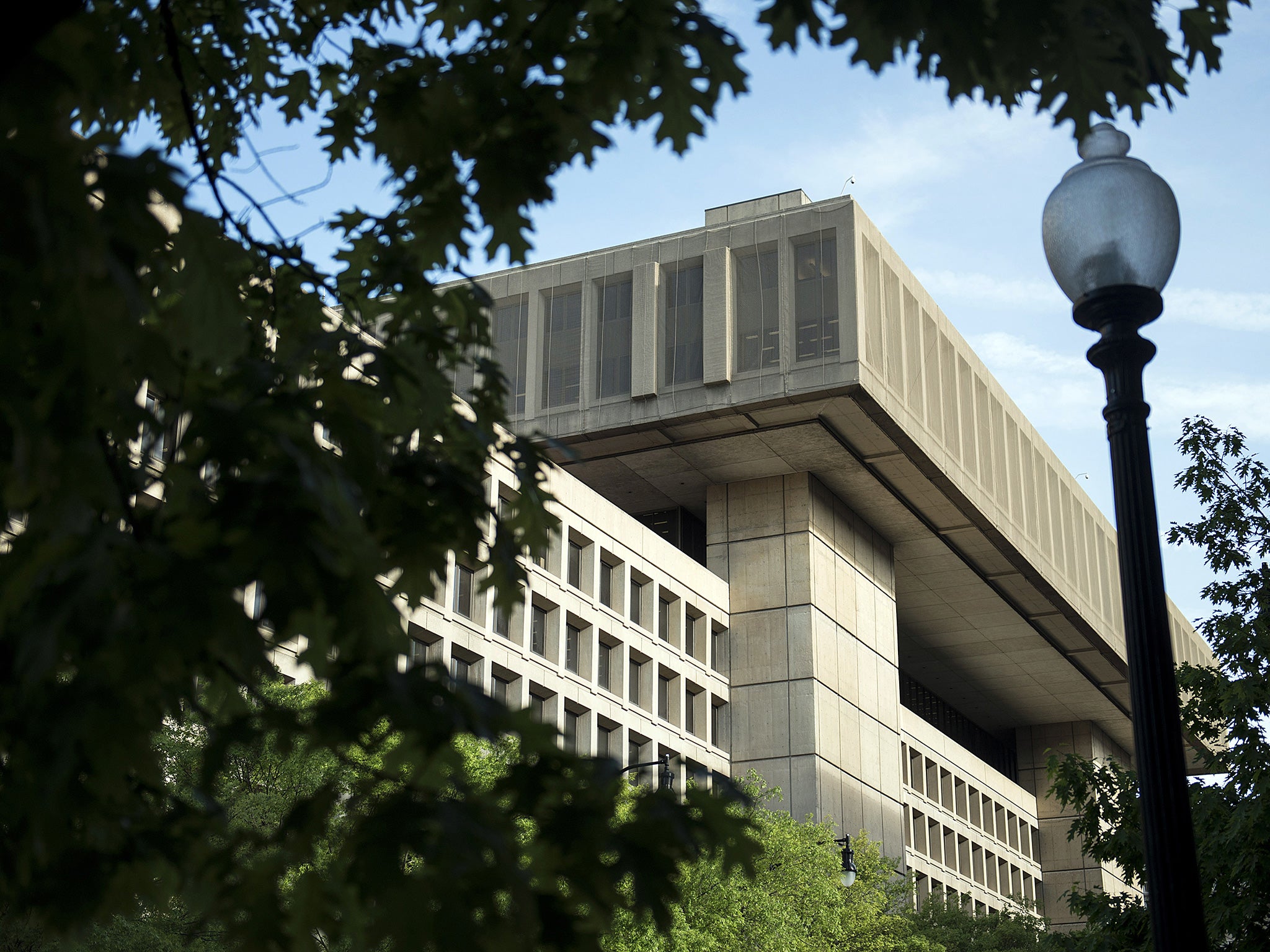 The J. Edgar Hoover Building, the headquarters for the Federal Bureau of Investigation (FBI)