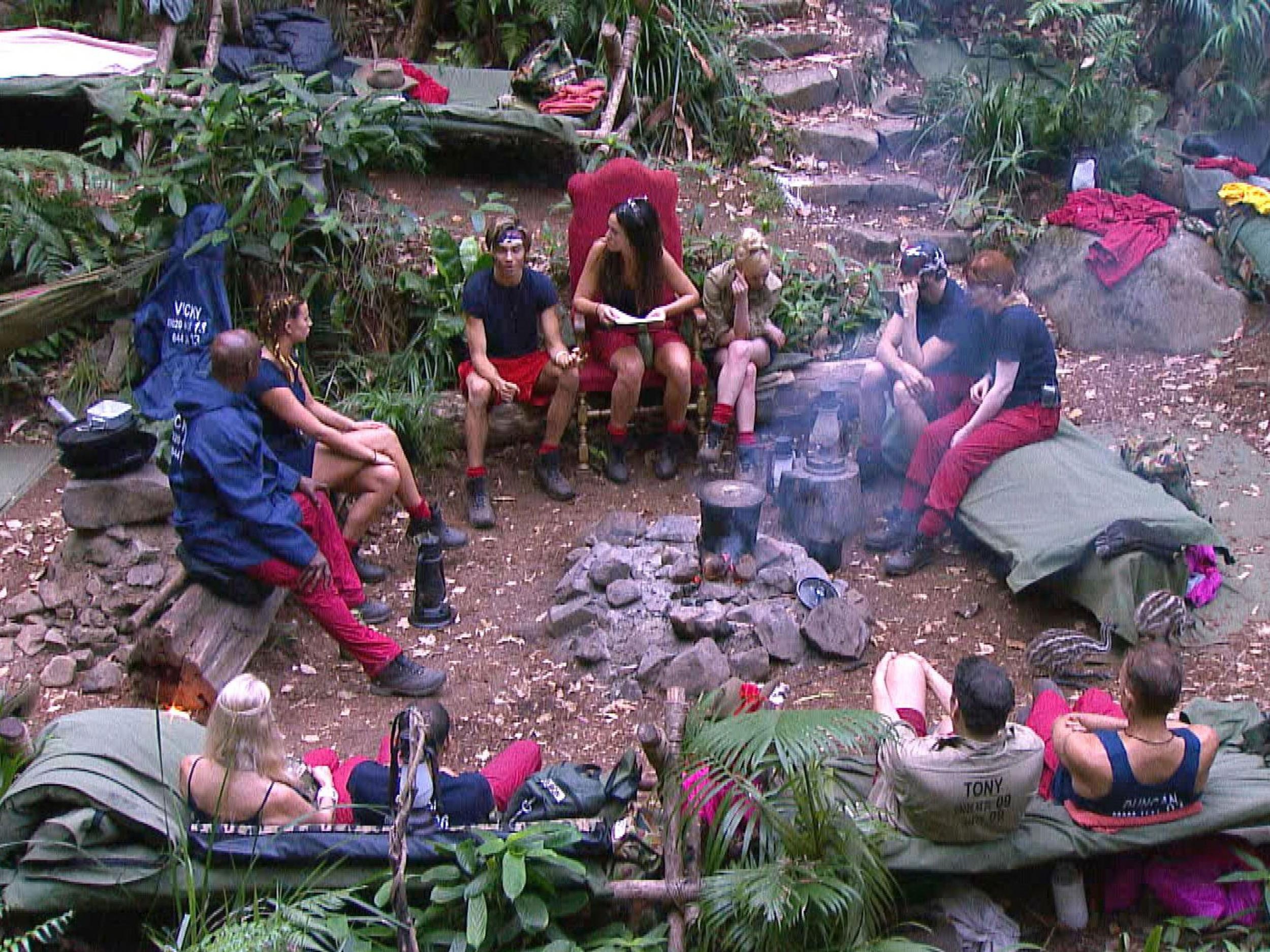 I'm A Celebrity participants were forced to evacuate their camp due to severe storms