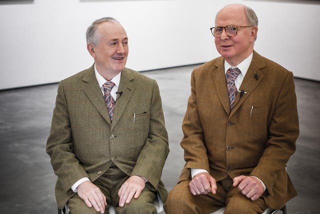 Double trouble: Gilbert Proesch (left) and George Passmore have worked together for 40 years