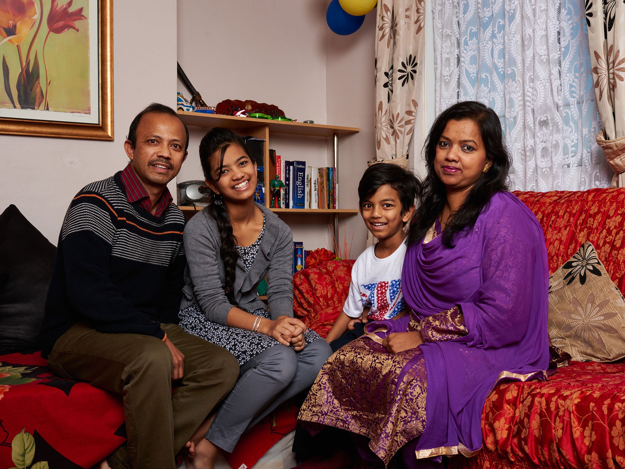 The Ahad family from Bow, east London, came to the UK from Italy two years ago