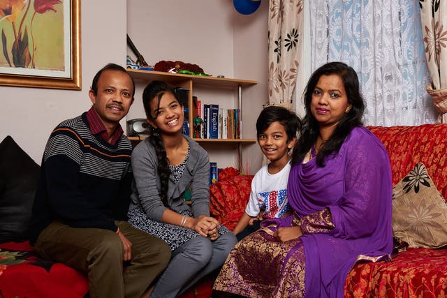 The Ahad family from Bow, east London, came to the UK from Italy two years ago