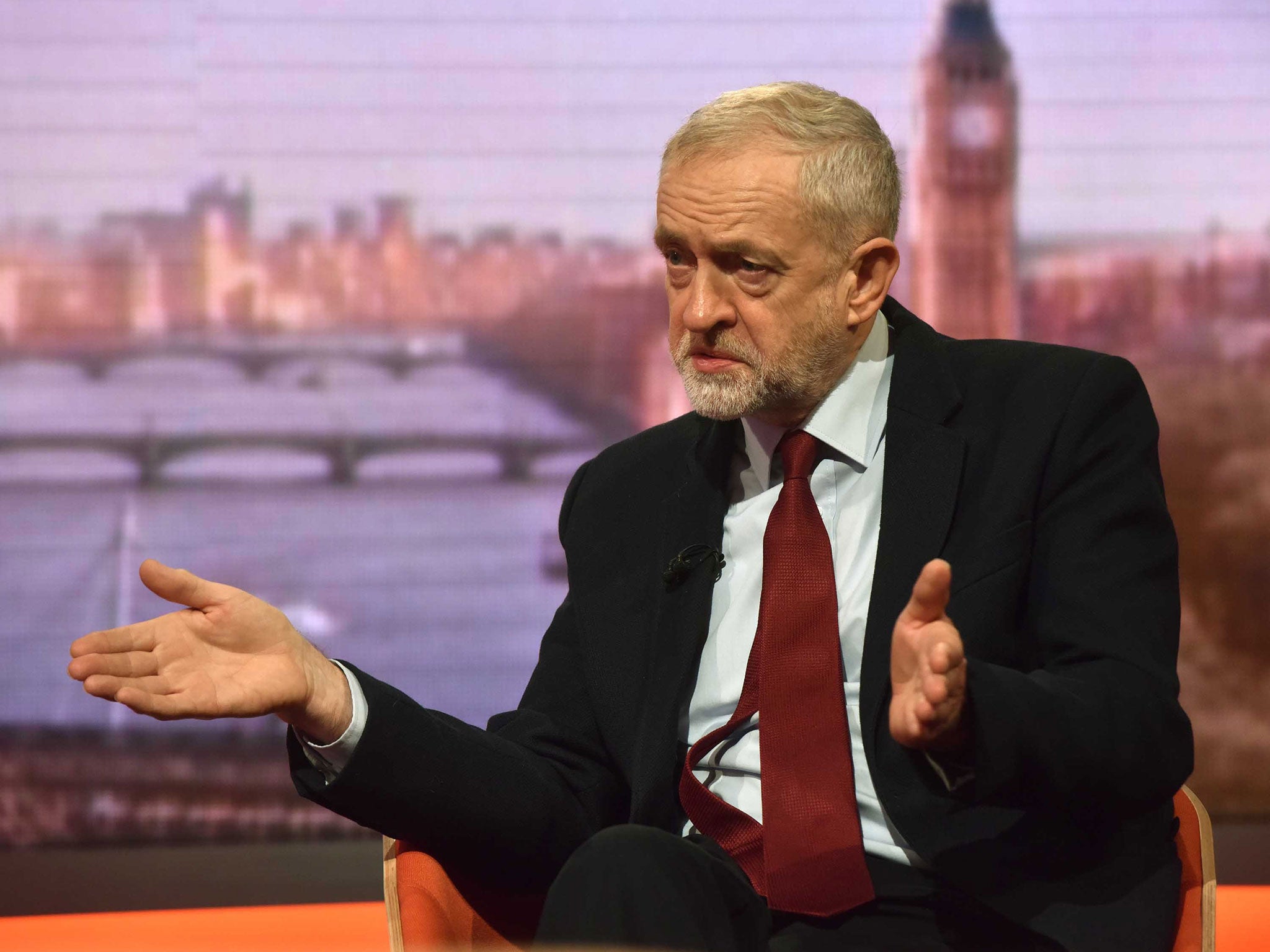 Jeremy Corbyn on The Andrew Marr Show