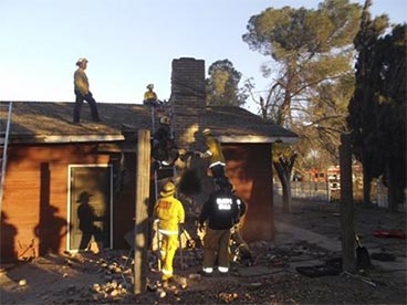 Local fire and sheriff personnel responded to the home in Fresno, California