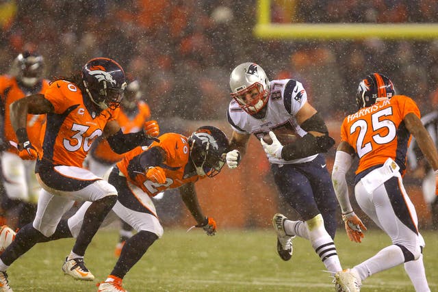Rob Gronkowski suffered a knee injury in the New England Patriot's loss to the Denver Broncos