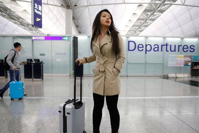 Canada's Miss World contestant Anastasia Lin after she was denied entry to mainland China