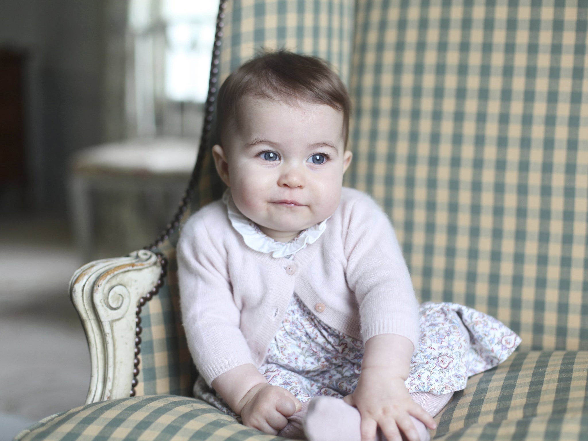 &#13;
Princess Charlotte photographed by her mother Catherine, Duchess of Cambridge, at Anmer Hall in Sandringham&#13;