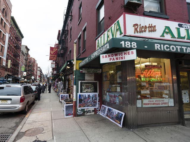 Little Italy in New York. According to the most recent census it is estimated that about 50,000 Italian natives now live in the city