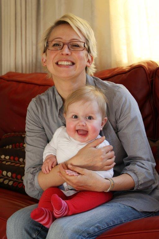 Nina and her mum, four months after leaving GOSH