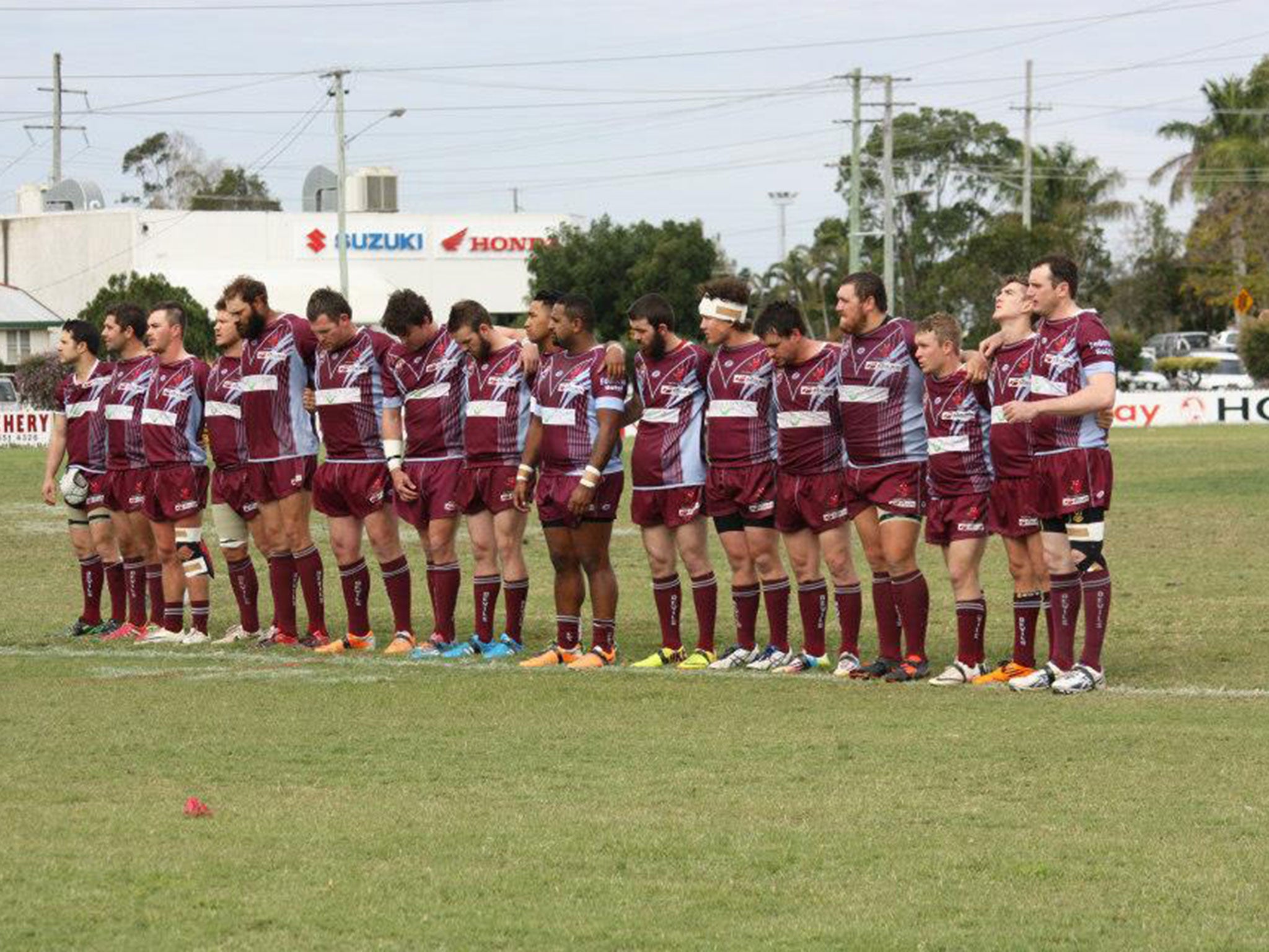 The Isis Devils line up ahead of last year's Grand Final