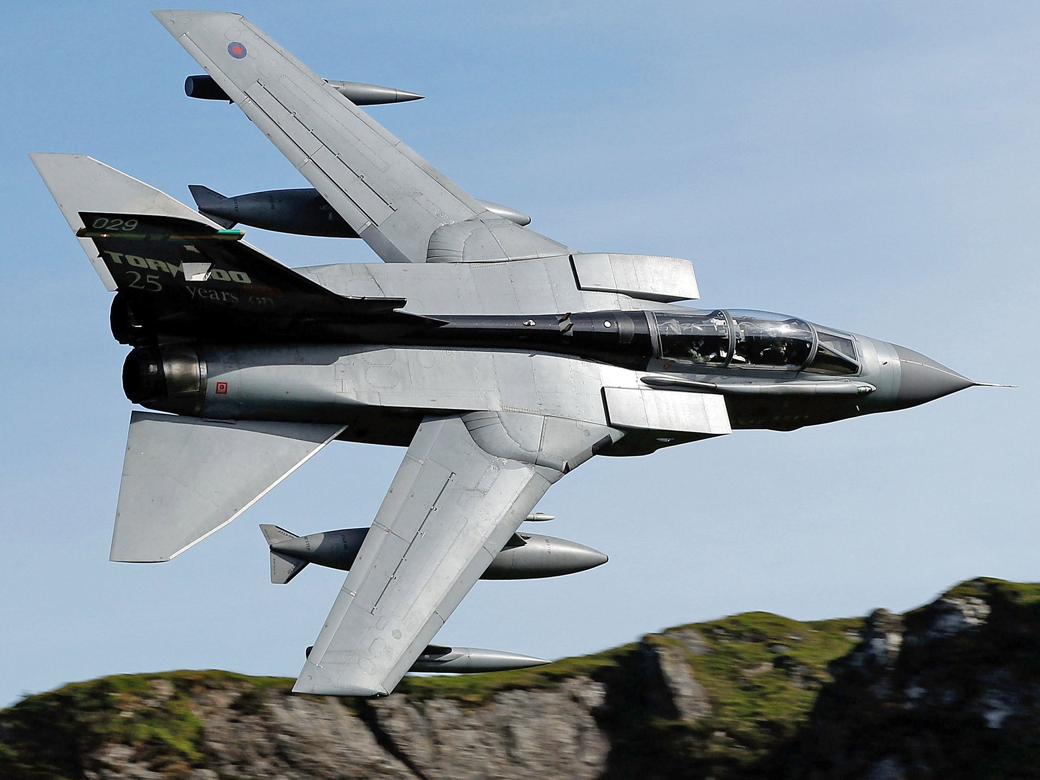 An RAF Tornado jet. Britain looks poised to join air strikes on Isis in Syria after David Cameron announced a vote would be held in parliament on Wednesday