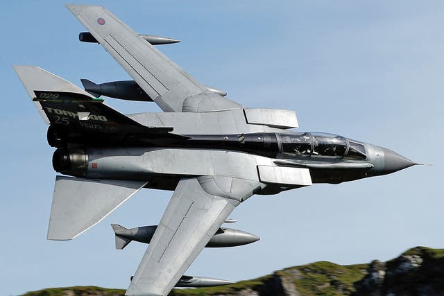An RAF Tornado jet. Britain looks poised to join air strikes on Isis in Syria after David Cameron announced a vote would be held in parliament on Wednesday