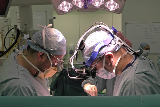 Surgeons spend hours operating on babies and children to give them the chance of life