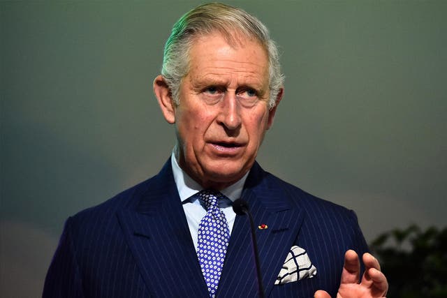 Prince Charles speaking in France on Tuesday. A planned interview there was cancelled after Channel 4 refused to accede to the conditions demanded