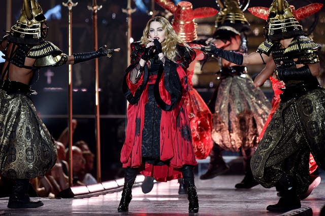 Madonna performs at the O2 as part of her 'Rebel Heart' world tour