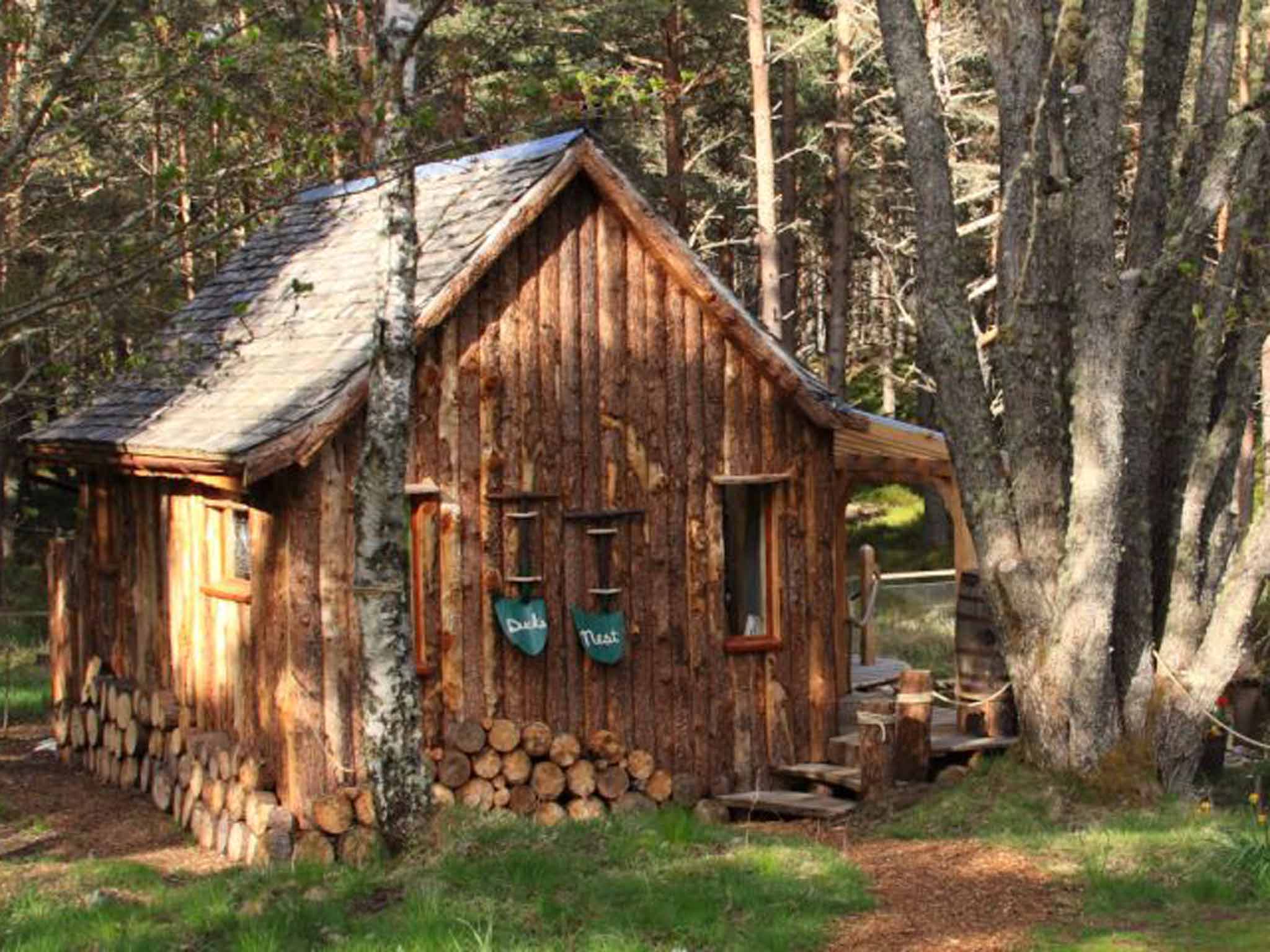 A cabin at the Lazy Duck site