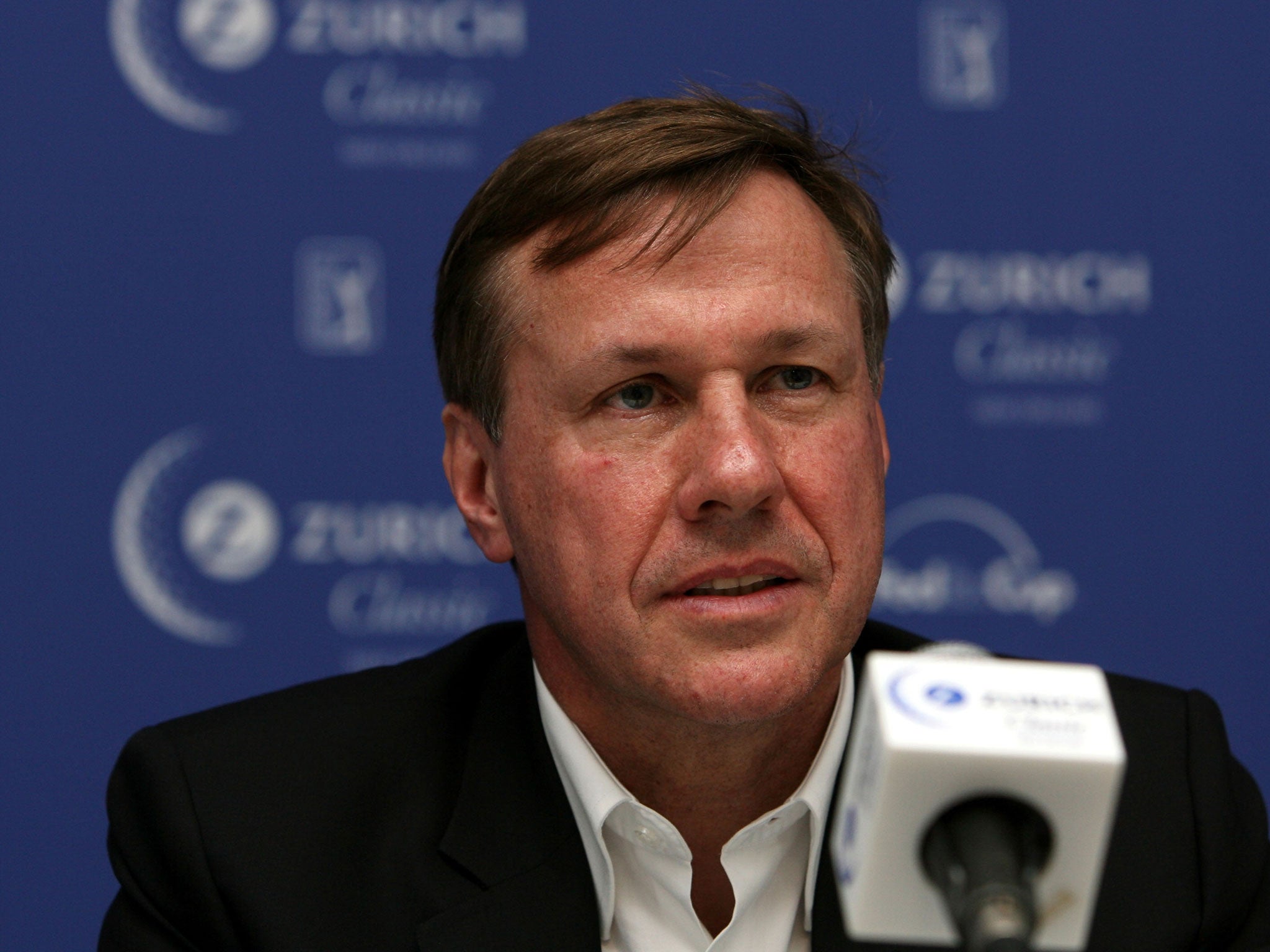Zurich former CEO Martin Senn attends the announcement of Phase II of the PGA TOUR's Together, Anything's Possible charity initiative during a press conference at the TPC Louisiana during the Zurich Classic of New Orleans on April 21, 2010 in New Orleans, Louisiana