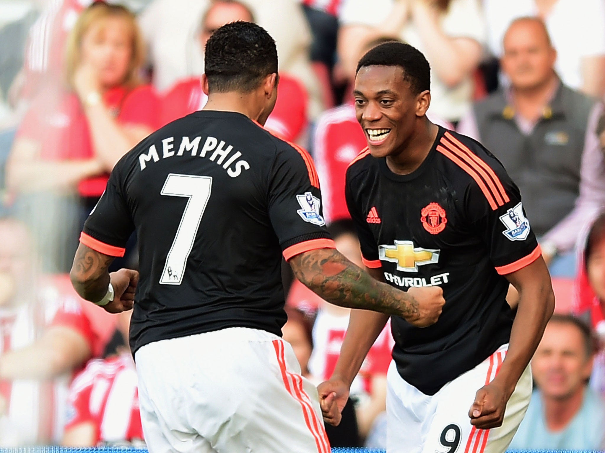 Memphis Depay and Anthony Martial