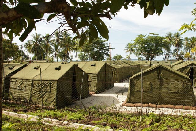 The detention centre on Manus Island where 900 refugees live