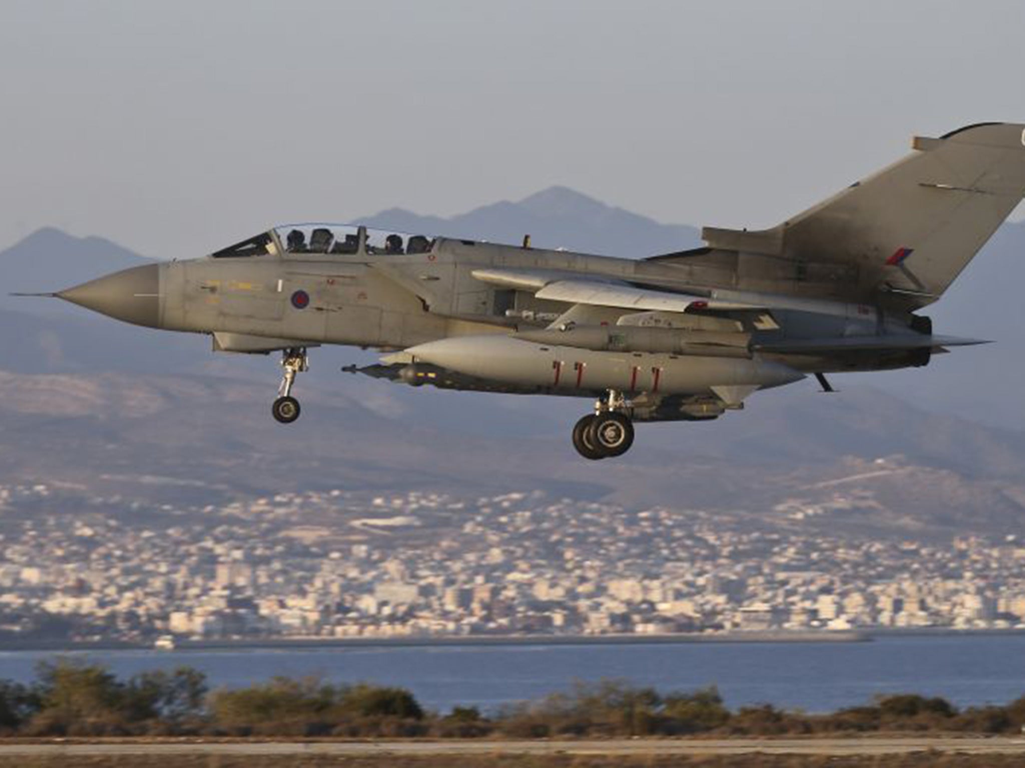A Royal Air Force Tornado GR4, a jet that has been used to conduct air strikes against Isis