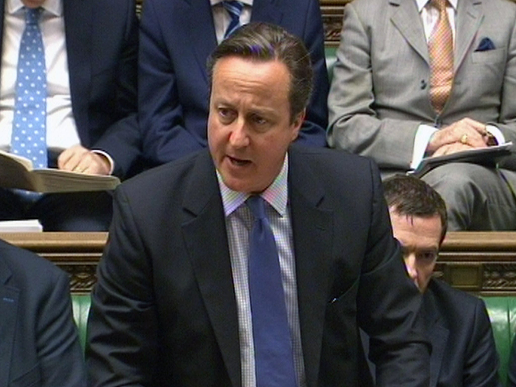 David Cameron speaking during the debate in the House of Commons on extending the bombing campaign against Isis to Syria
