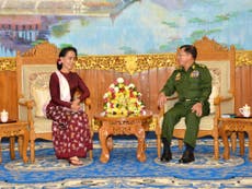 Suu Kyi edges closer to power after meeting with Burma’s army chief