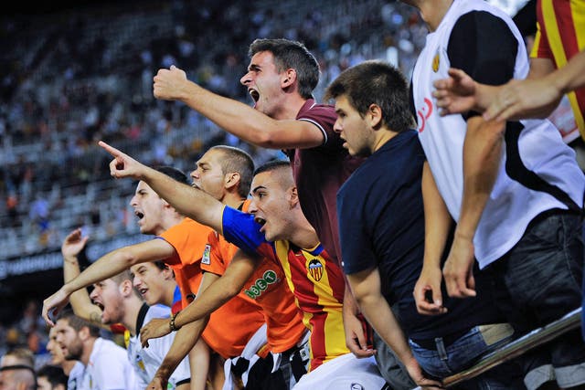 The fans at the Mestalla are famously difficult to please