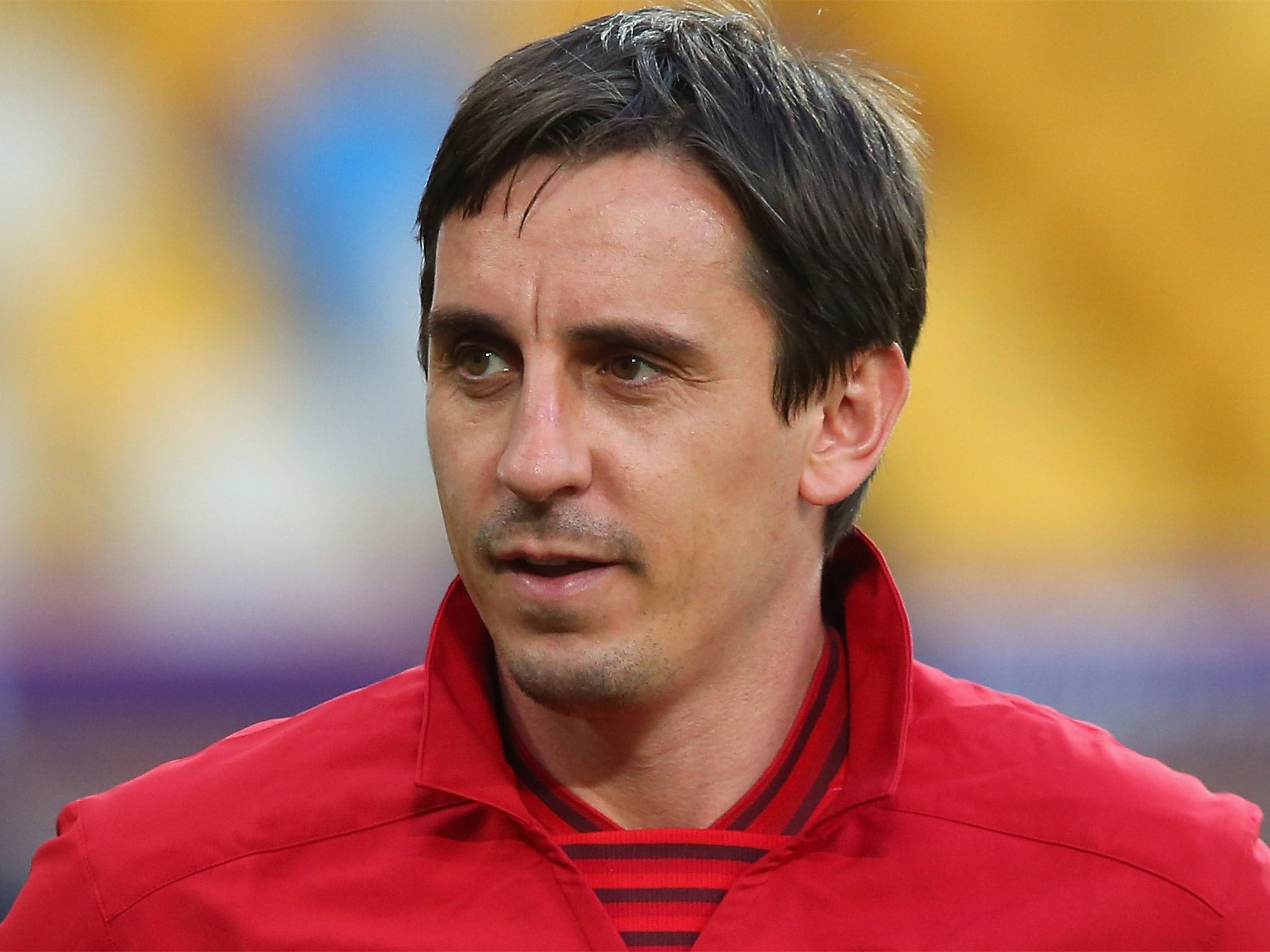 Gary Neville’s first match in charge will be a key Champions League encounter next week
