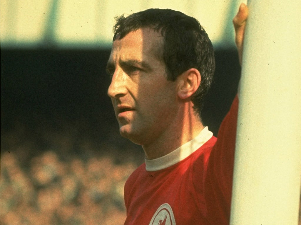 Byrne: the Liverpool manager Bill Shankly described him as the club’s ultimate professional