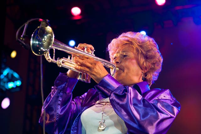 Cynthia Robinson on stage in New York in 2011