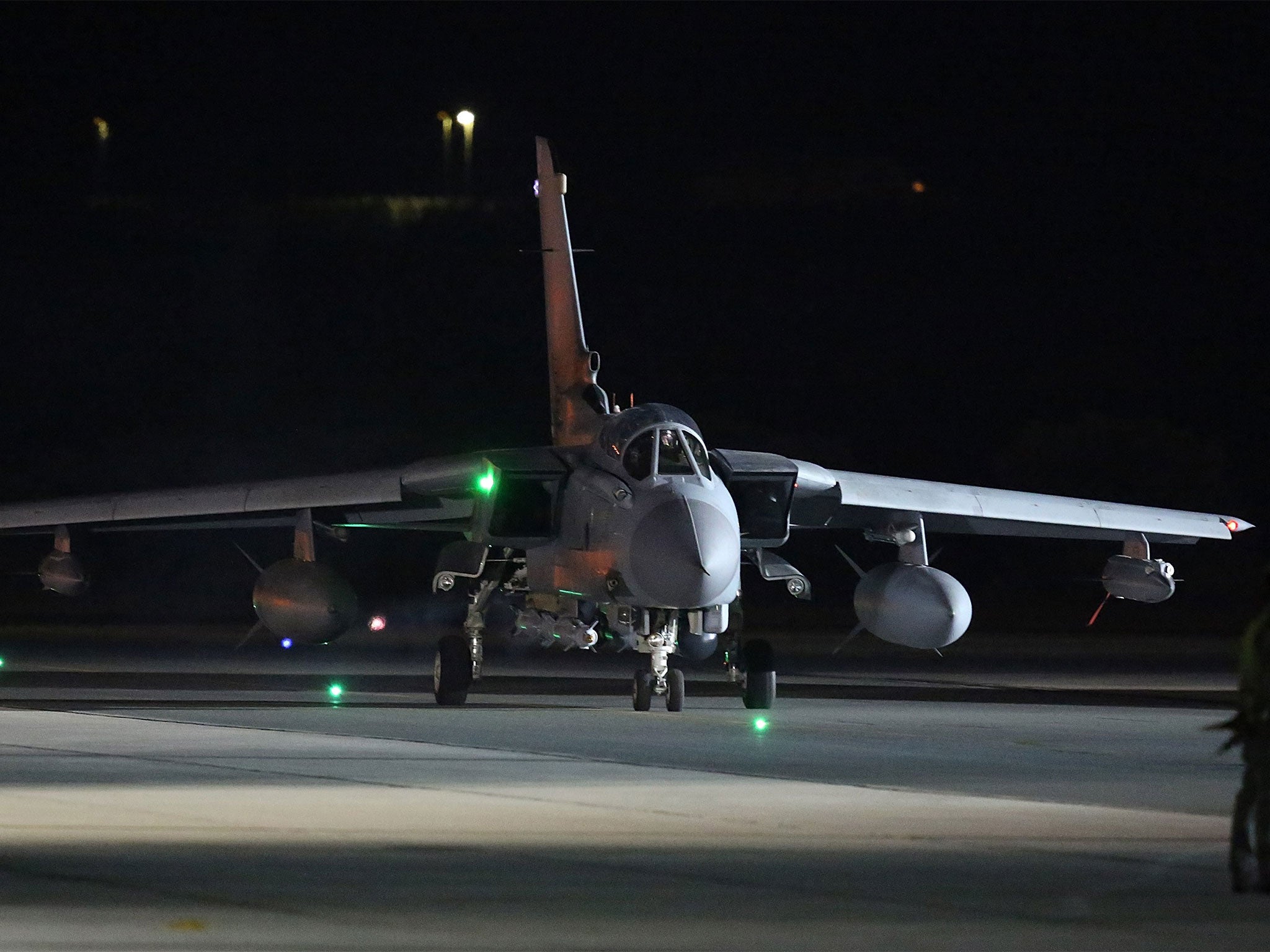 A Tornado takes from RAF Akrotiri hours after Parliament approved air strikes in Syria