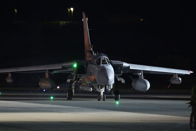 A Tornado takes from RAF Akrotiri hours after Parliament approved air strikes in Syria