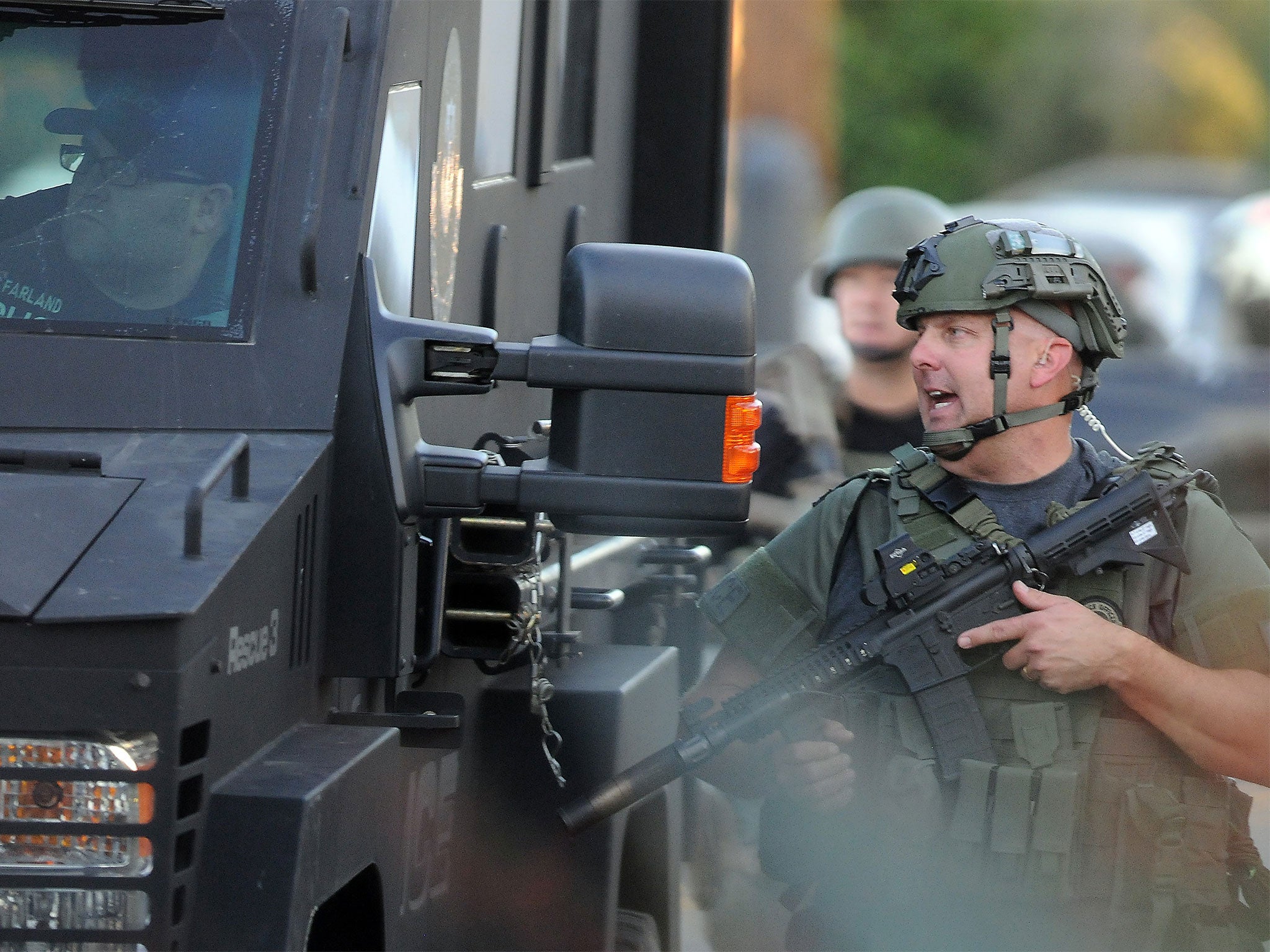 SWAT teams scour San Bernardino after the mass shooting at the social services centre