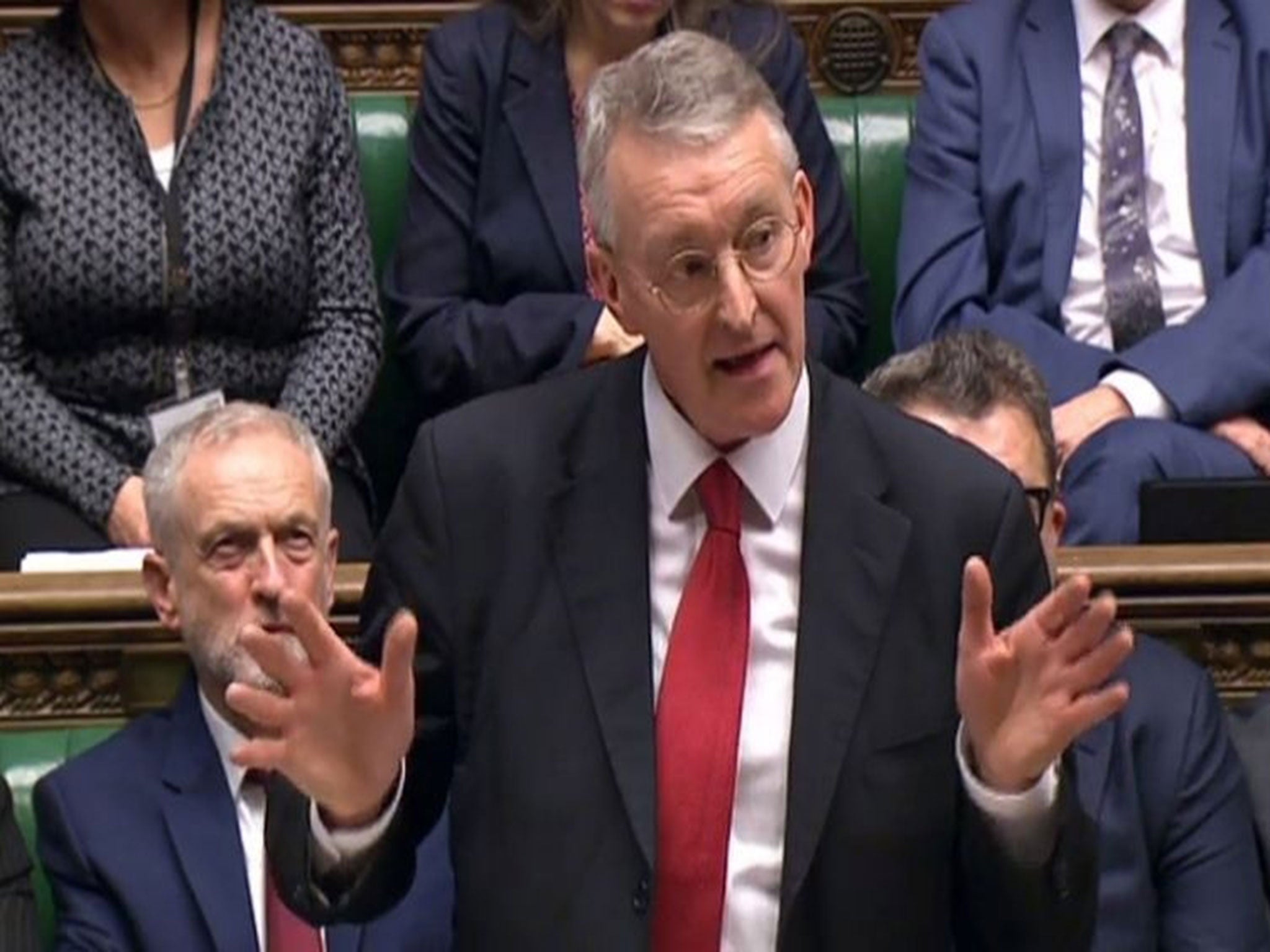 Hilary Benn closes the Syria debate for Labour (PA)