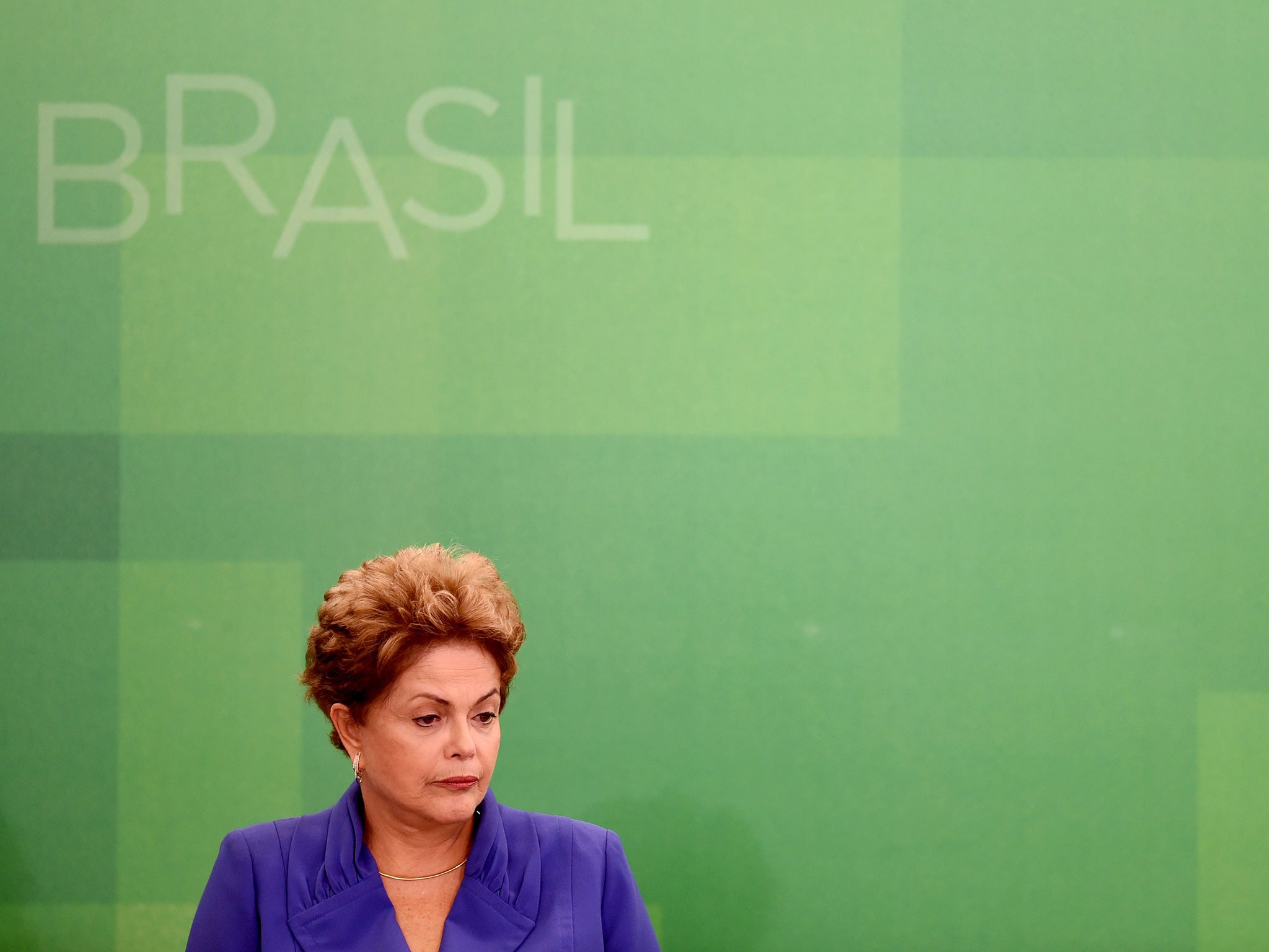 The impeachment effort comes as Brazil's economy is expected to contract more than 3.5 percent this year