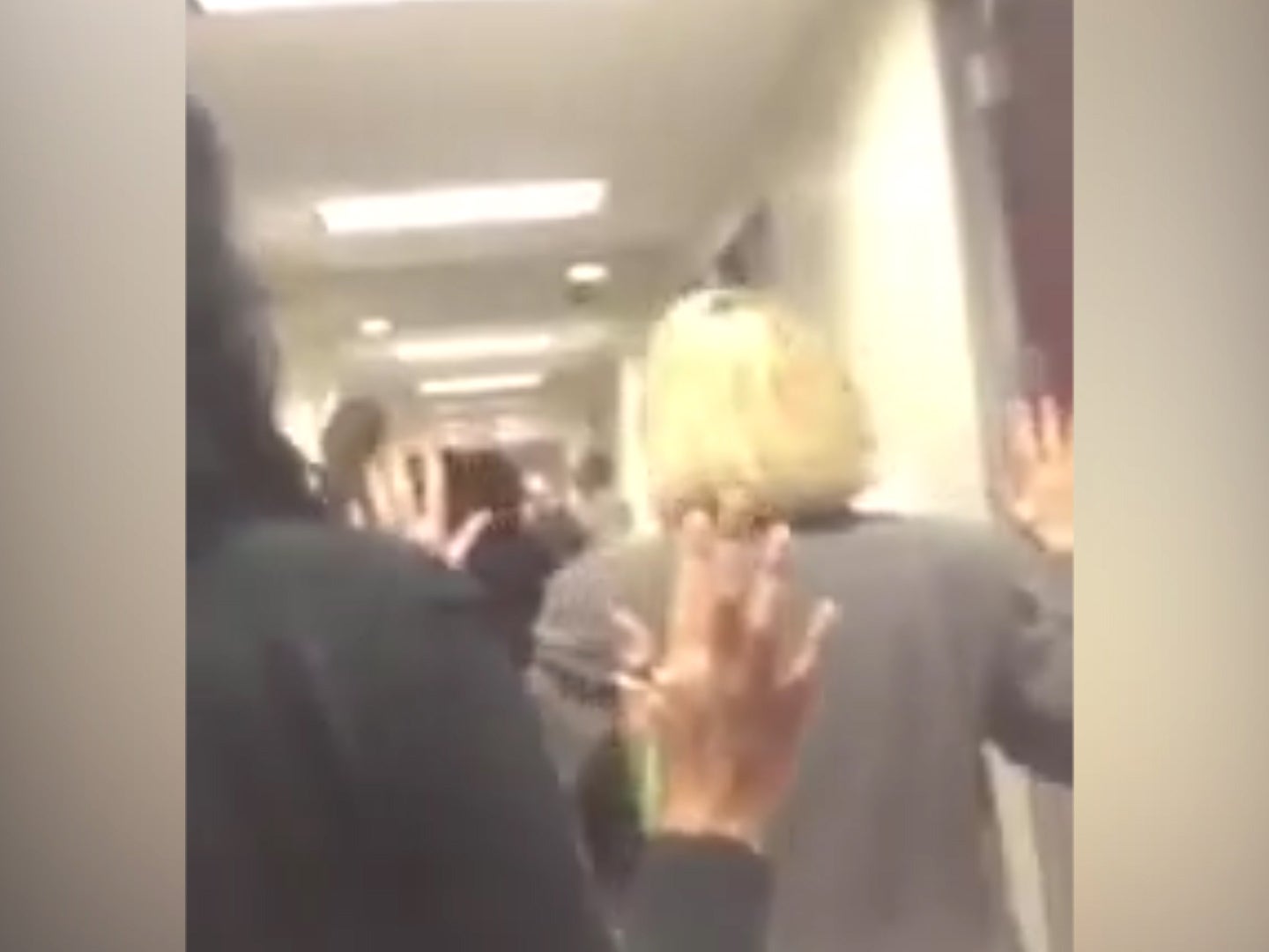 Video shows fear inside building where mass shooting took place