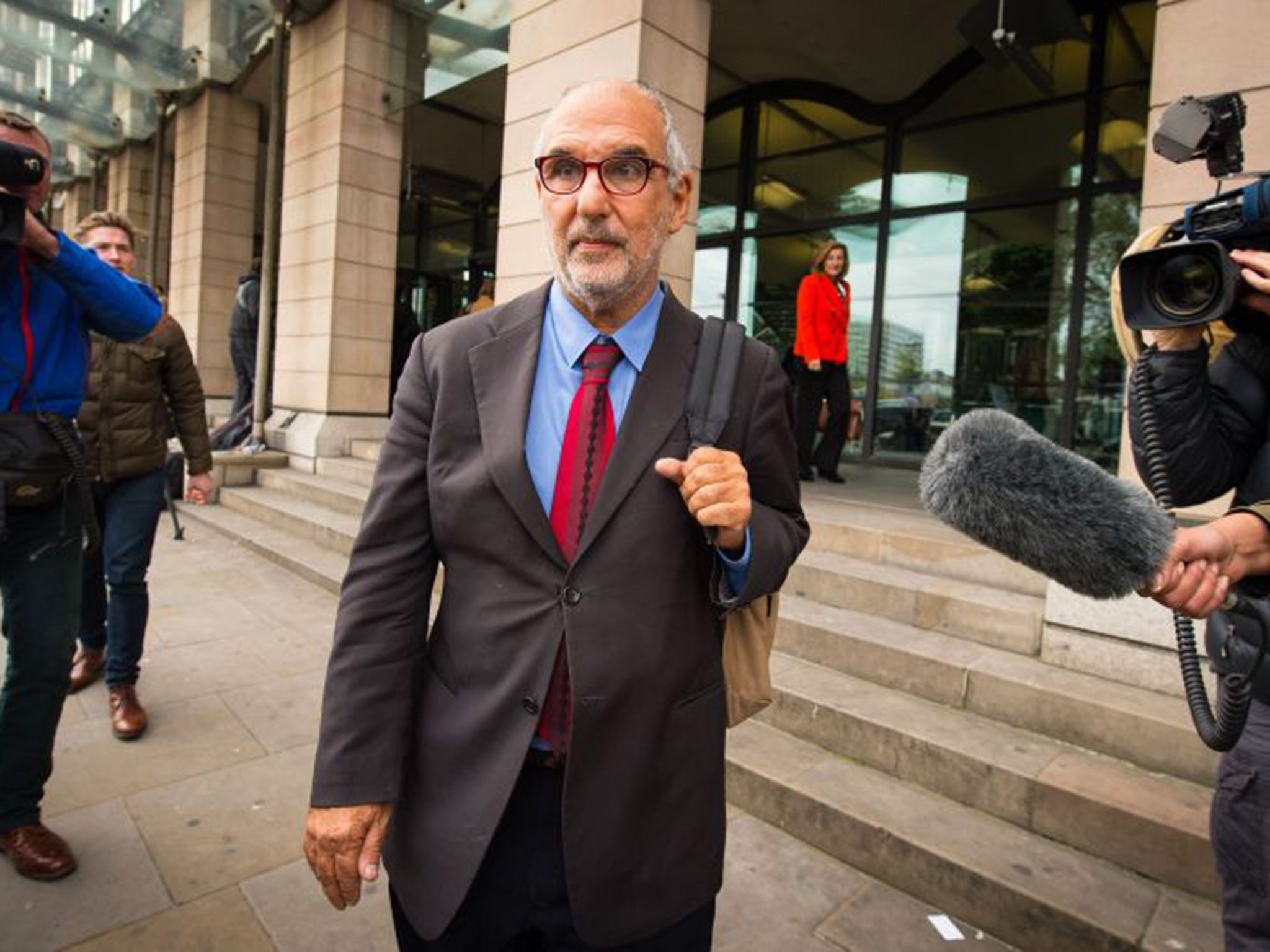 Alan Yentob, leaves Portcullis house after giving evidence on Kids Company to the Commons Public Administration Committee