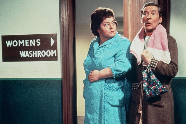 Kenneth Williams in ‘Carry on Camping’ with Hattie Jacques