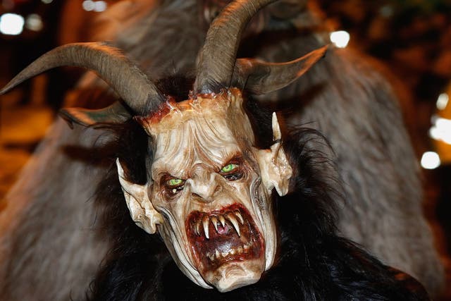 No escape: the Krampus will chase children down with his ‘ruten’, a small bundle of sticks, ideal for whipping